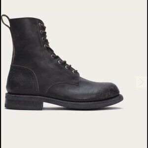 FRYE Sutton Engineer Black Lace up Boots 11
